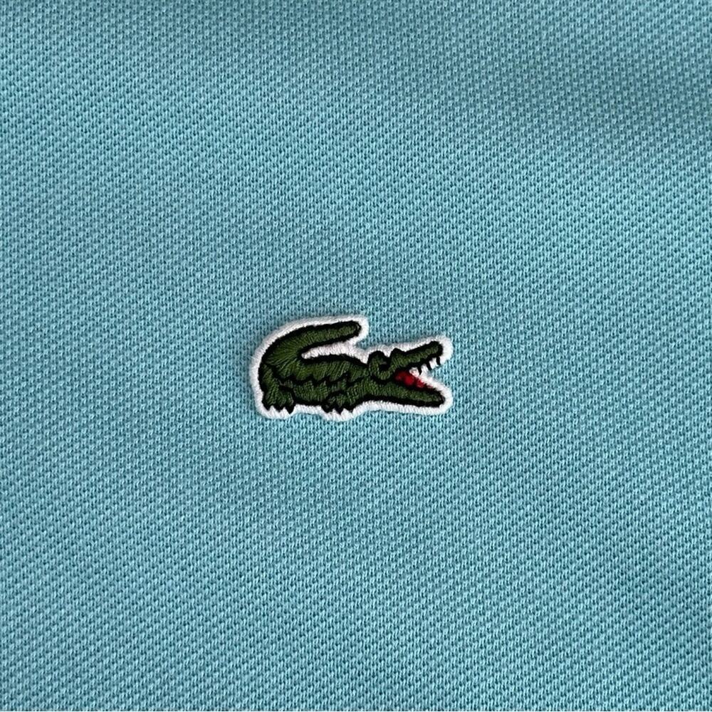 NWT | Lacoste | Logo Slim FIt Polo Shirt | Turquoise | 8 || 3XL - Picture 4 of 13
